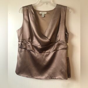 Elegant 100% Silk Bronze Camisole